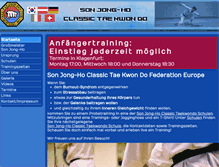 Tablet Screenshot of classic-taekwondo.at